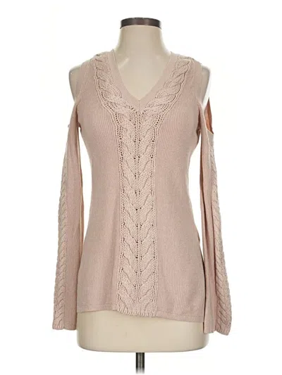 Pre-owned White House Black Market Sweater Vest In Tan