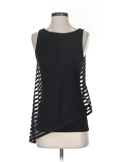 Pre-owned White House Black Market Tank Top Black One Shoulder Neckline Tops