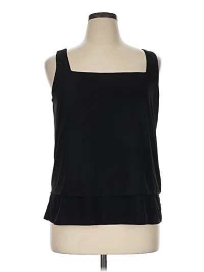 Pre-owned White House Black Market Tank Top Black Strapless Neckline Tops