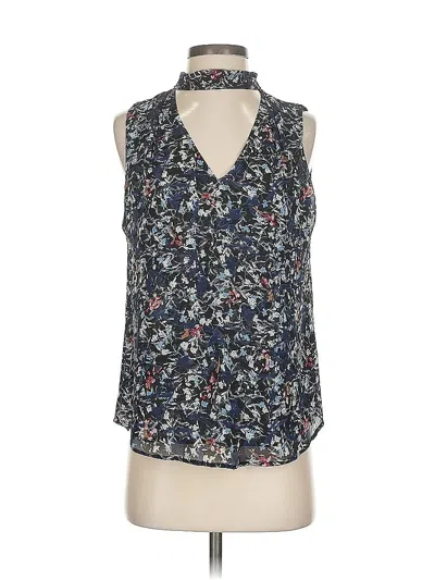 Pre-owned White House Black Market Tank Top Blue Halter Neckline Tops