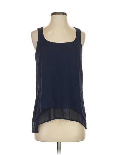 Pre-owned White House Black Market Tank Top Blue Halter Neckline Tops