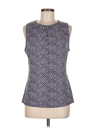 Pre-owned White House Black Market Tank Top Blue High Neck Tops