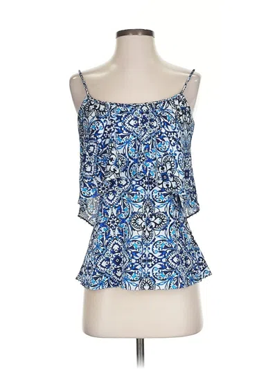 Pre-owned White House Black Market Tank Top Blue Strapless Neckline Tops