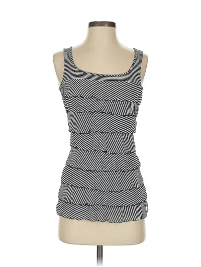 Pre-owned White House Black Market Tank Top Gray Square Neckline Tops
