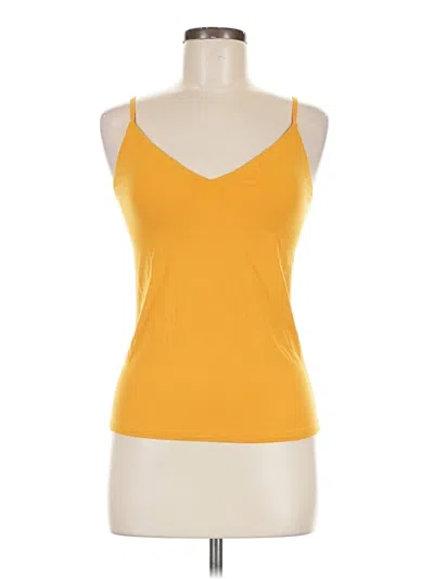 Pre-owned White House Black Market Tank Top Yellow Halter Neckline Tops