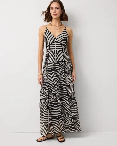 White House Black Market Tie-back Tiered Maxi Dress
