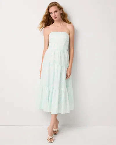 White House Black Market Tiered Cotton Midi Dress