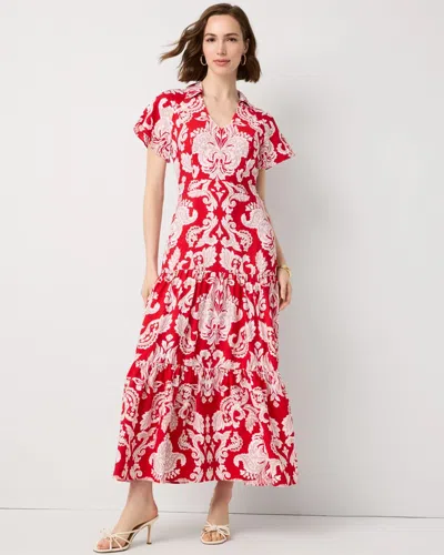 White House Black Market Tiered Midi Dress Size 18 |
