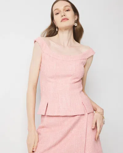 White House Black Market Tweed Bodice Top