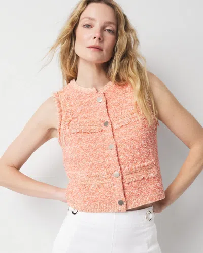 White House Black Market Tweed Sweater Vest