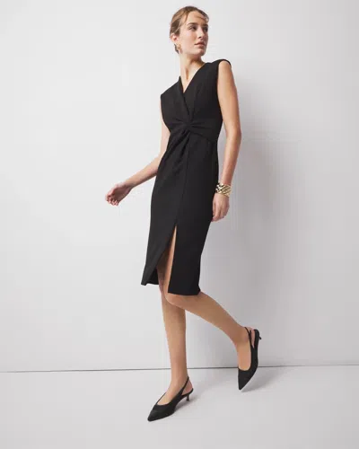White House Black Market Twist Detail Sheath Dress In Black