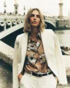 White House Black Market Two-button Studio Blazer In Ecru