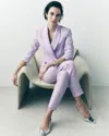 White House Black Market Two-button Studio Blazer In Lavender