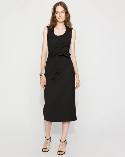 White House Black Market U-neck Sheath Dress In Black