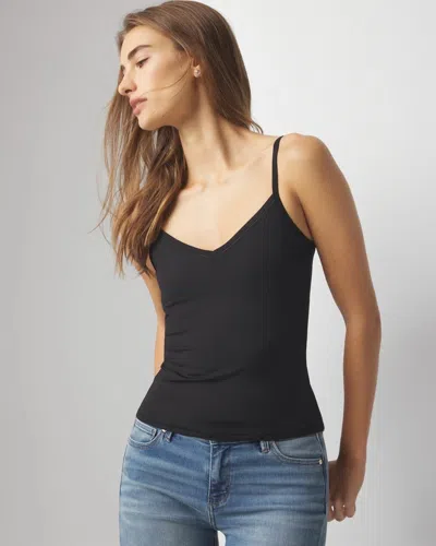 White House Black Market V-neck Cami Top In Black