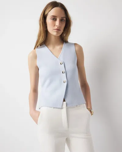 White House Black Market V-neck Sweater Vest In Skyway