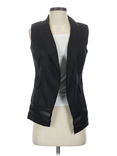 Pre-owned White House Black Market Vest In Black