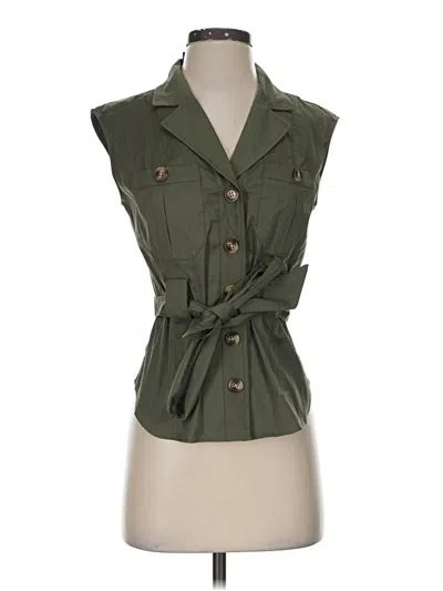 White House Black Market Vest In Green