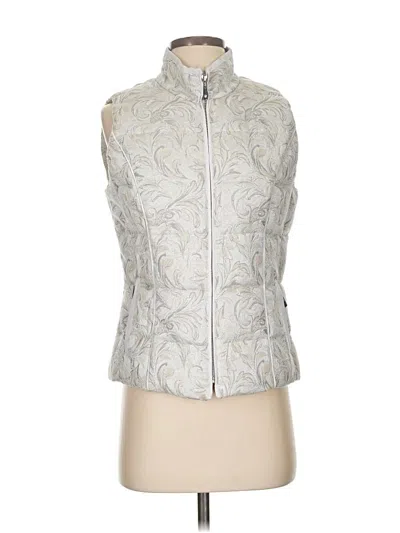 Pre-owned White House Black Market Vest In Silver