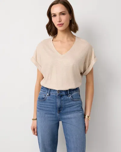White House Black Market V-neck Short Sleeve Tee