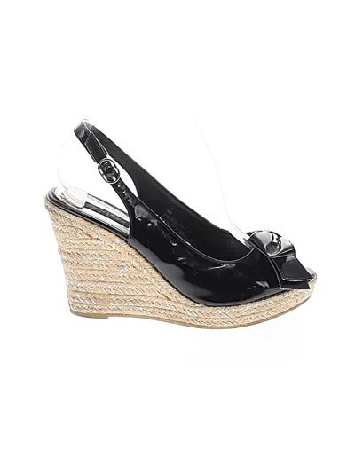 Pre-owned White House Black Market Wedges In Black