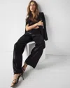 White House Black Market Wide Leg Sequin Pant In Black