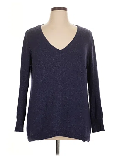 Pre-owned White Label The White Company Cashmere Pullover Sweater In Blue