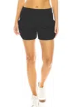 White Label Women's Lounge Shorts With Pockets In Black In Black