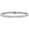 White Lotus 14k Gold Over Sterling Silver Created Moissanite Bracelet In Metallic