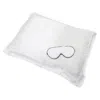 White Lotus Beauty 100% Mulberry Silk Pillowcase & Eye Mask Set Cruelty Free - White In White