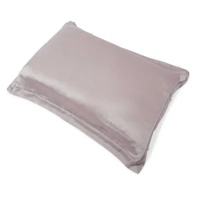 White Lotus Beauty 100% Mulberry Silk Pillowcase Cruelty Free - Pearl Grey In Gray