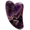 White Lotus Beauty Genuine Crystal Gua Sha- Chemical Free Amethyst