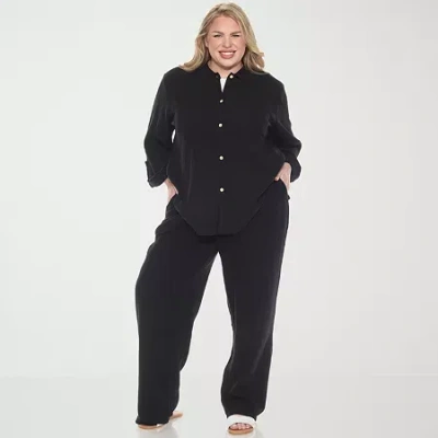 White Mark 2-pc. Pant Set-plus In Black