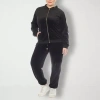 White Mark 2-pc. Track Suit Plus In Black