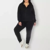 White Mark 2-pc. Track Suit Plus In Black