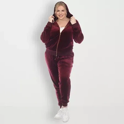 White Mark 2-pc. Track Suit Plus In Red