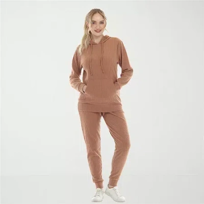 White Mark 2-pc. Pant Set In Brown