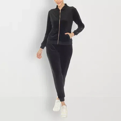White Mark 2-pc. Track Suit In Black