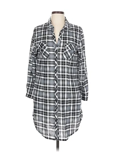 Pre-owned White Mark 3/4 Sleeve Blouse In Gray