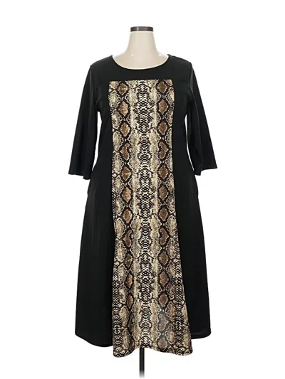 Pre-owned White Mark Casual Dress In Black