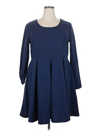 Pre-owned White Mark Casual Dress In Blue