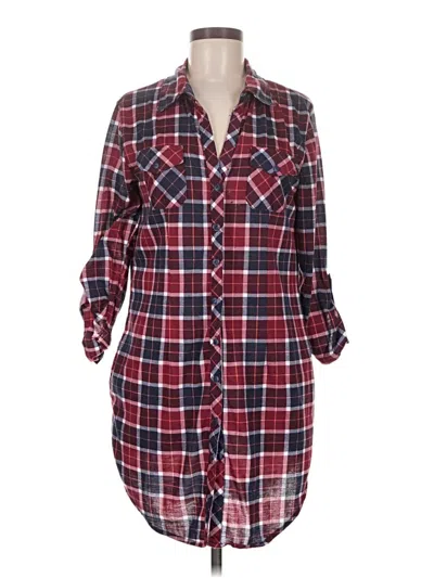 Pre-owned White Mark Casual Dress In Burgundy