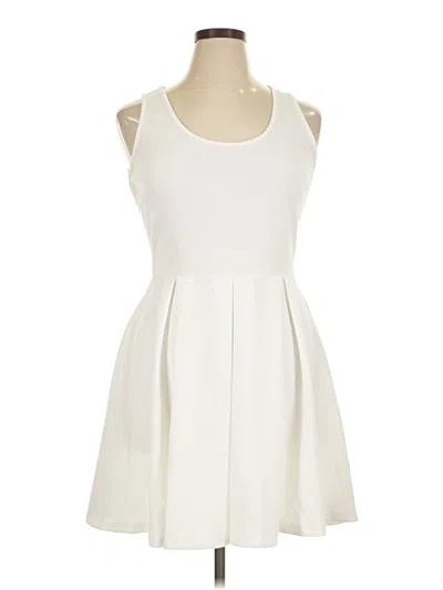 Pre-owned White Mark Casual Dress In Ivory