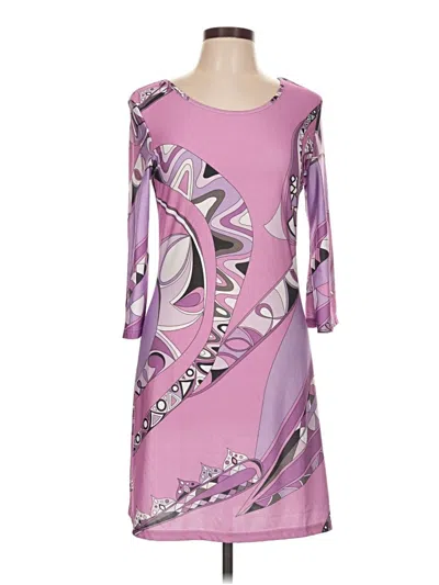 Pre-owned White Mark Casual Dress In Pink