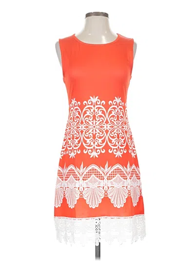 Pre-owned White Mark Cocktail Dress In Orange