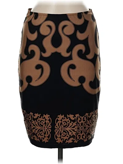 Pre-owned White Mark Formal Skirt In Brown