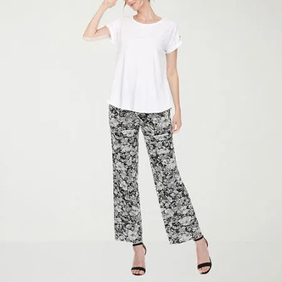 White Mark Matching Set 2-pc. Pant Set In Black