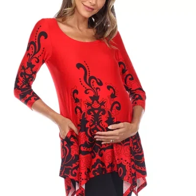 White Mark Women's Yanette Tunic In Red