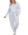 White Mark Women's 2pc Loungewear Set In Light Blue