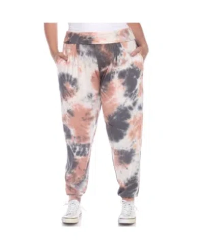 WHITE MARK PLUS SIZE TIE DYE HAREM PANTS